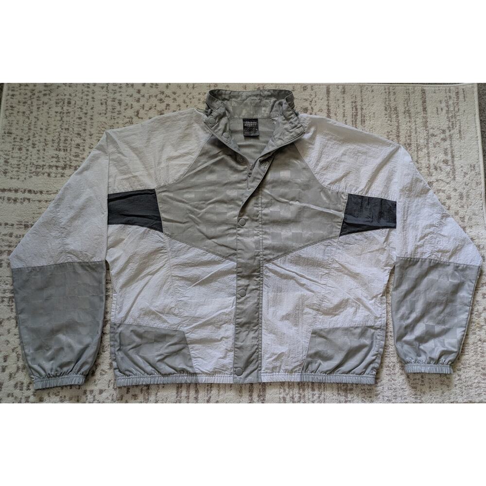 SAVAGE X FENTY Sport (Rihanna) Unisex Windbreaker Jacket Silver & White, Medium